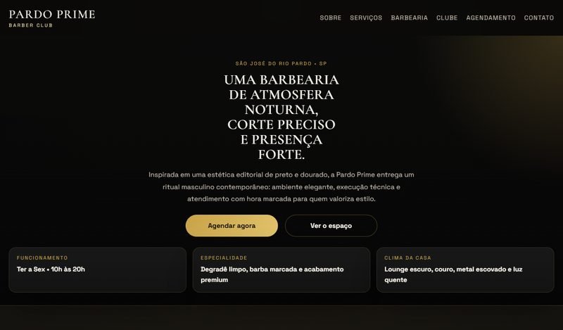 Site Barbearia Rio Pardo