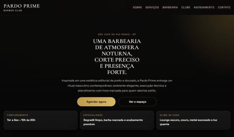 Site para Barbearia